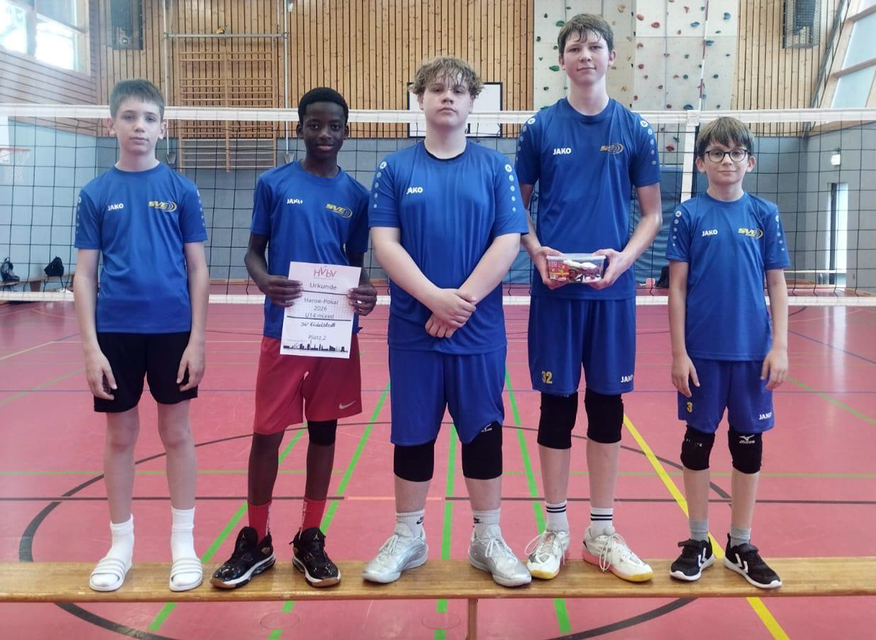 U14-Volleyballer holen zweiten Platz